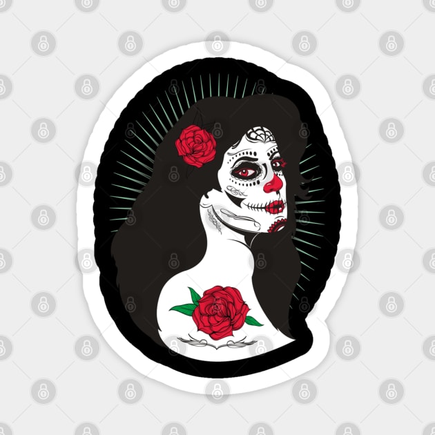 Sugar Skull Sticker by Joebarondesign